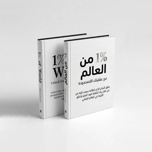 غلاف كتاب 1% of World للكاتب راشد المناصرة